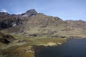 Andean lake view Andean lake view