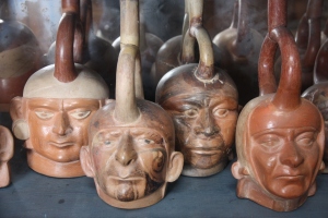 Peruvian face pottery