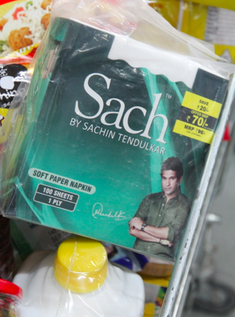 Tendulkar napkins