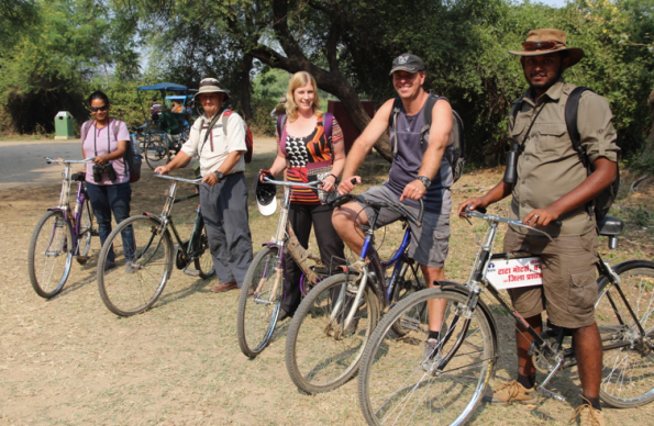 biking in Keoladeo