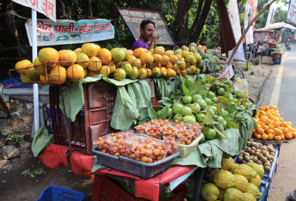 fruit stall, India
