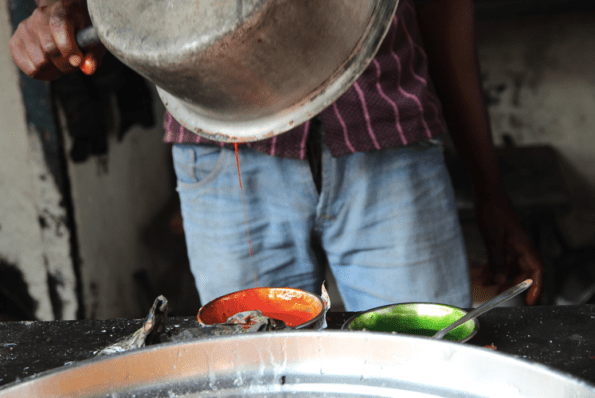 Red and green sauces