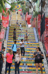 Lapa Steps, tourists