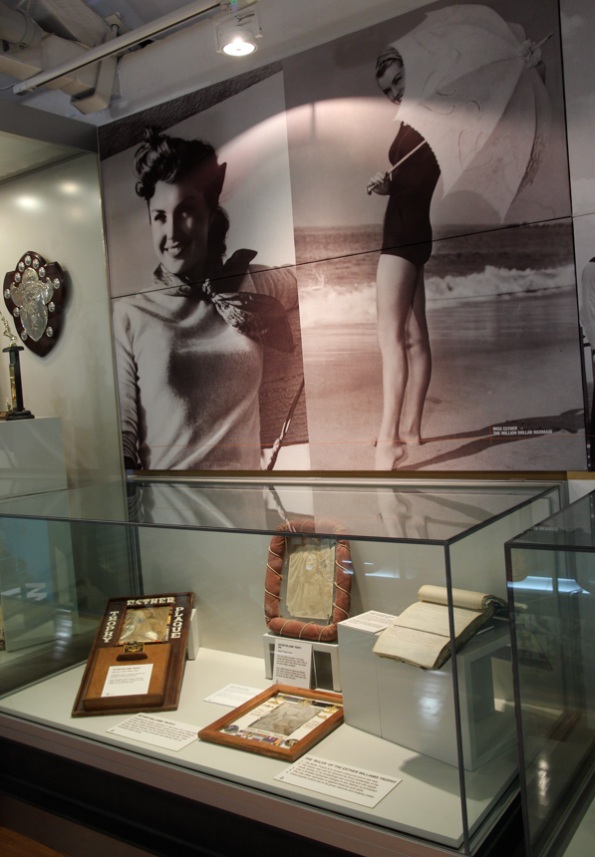 Esther Williams Trophy display