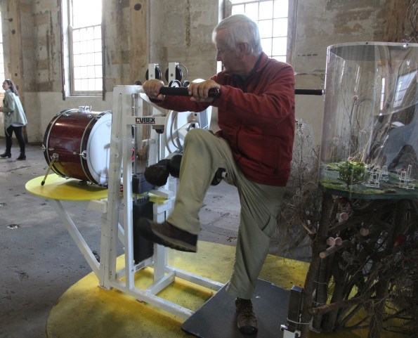 Poor John on the equipment