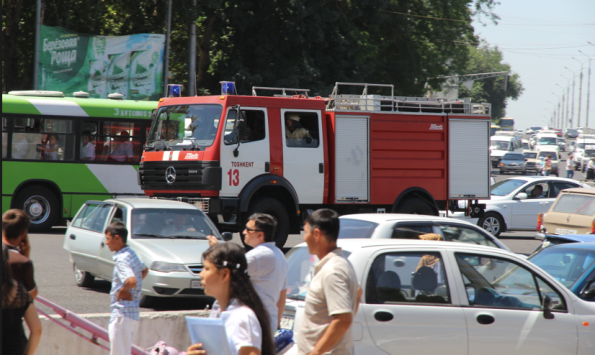 fire truck, Uzbekistan