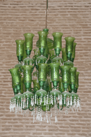 lamp in tomb of Shah Nematallah, Iran