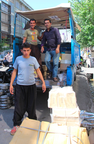Loading a truck, Iran