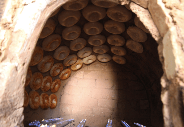 rows of bread, Tashkent