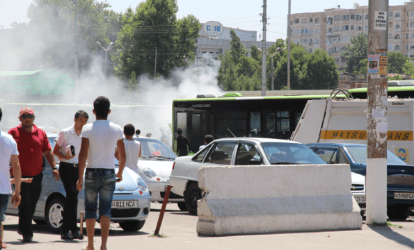 smoking bus, Uzbekistan