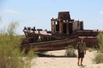 Aral Sea, two&nbsp;boats