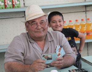 Kyrgyz shopkeeper