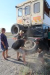 Offloading tyres