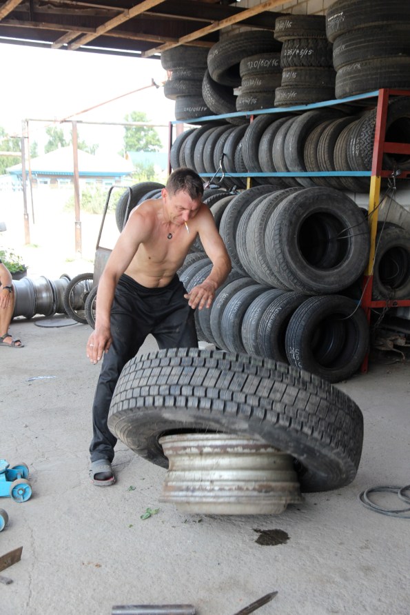Wrestling with tyres