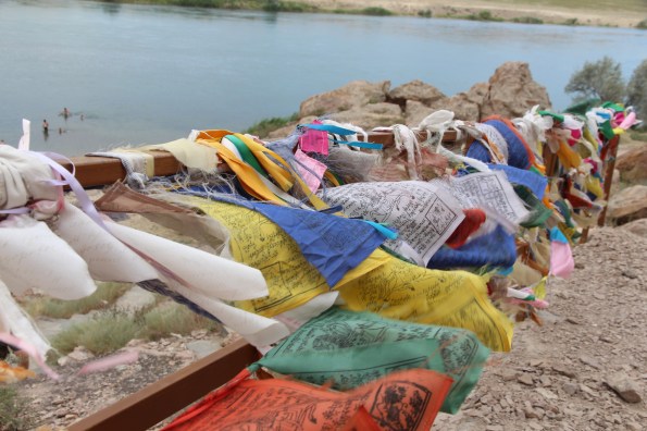 Flags at Tamgaly