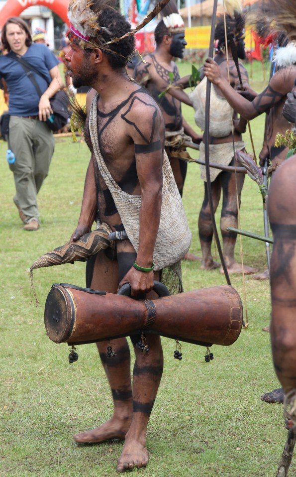 PNG penis gourd man with drum