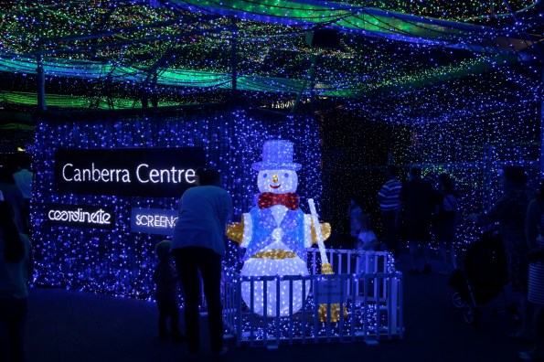 Entrance to Canberra's Christmas light show