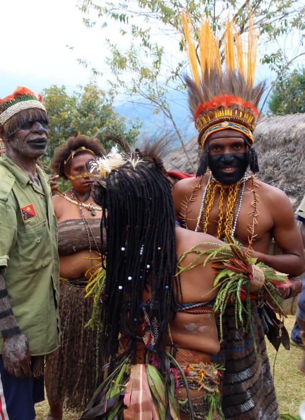 Asaro groom being dressed