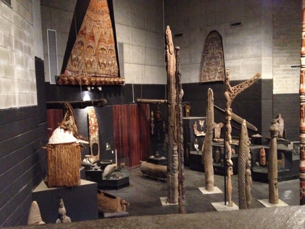 Totems in the PNG museum