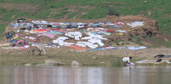 laundry on the ground