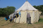 laundry on tent
