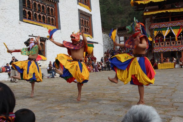 dancing at Paro Festival