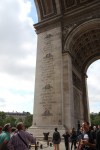 Inscriptions the Arc de&nbsp;Triomphe