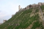 Looking up at the Aleppo&nbsp;citadel