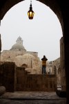 Aleppo citadel with&nbsp;lamp