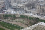 Looking down from the Aleppo&nbsp;citadel