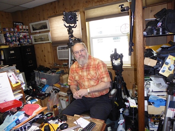 Ric Thompson, camera repairer in Fairbanks