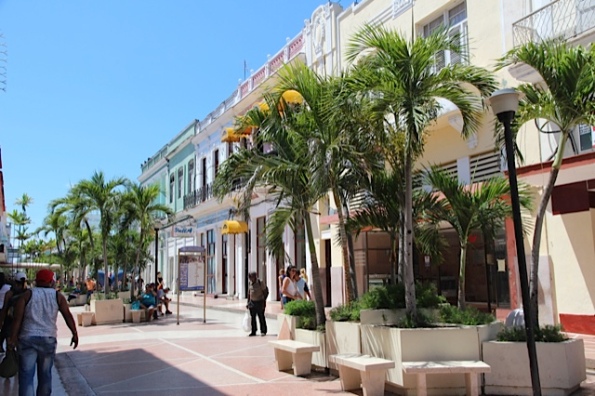 Cienfuegos main shopping street