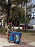 Street sweeper in&nbsp;Cuba