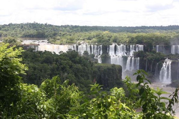 Iguazu Falls viewed from Brazil