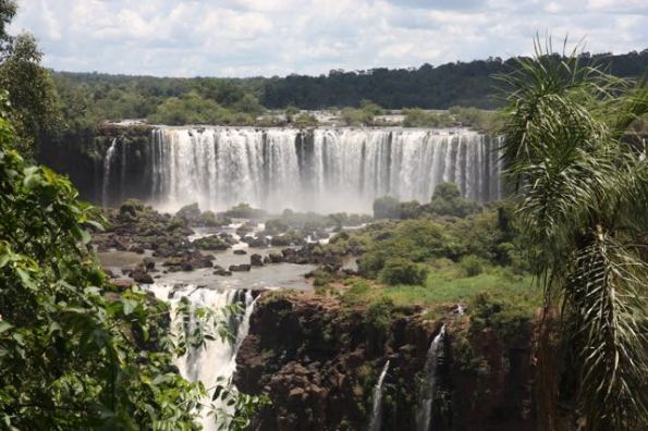 Multiple drops at Iguazu Falls