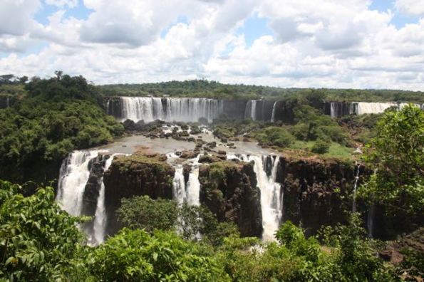 Iguazu Falls viewed from Brazil