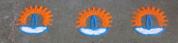 Sun rangoli