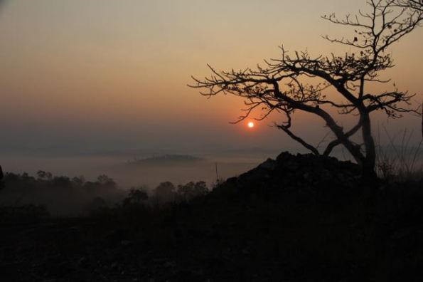 sunrise, Western Ghats, India