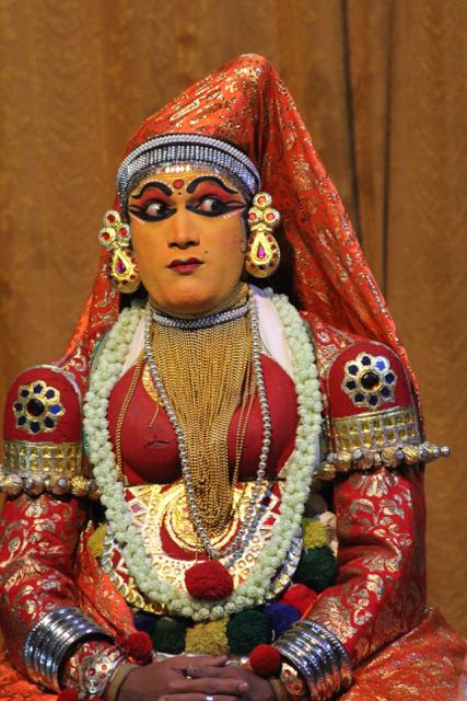 Kathakali dancer—on alert