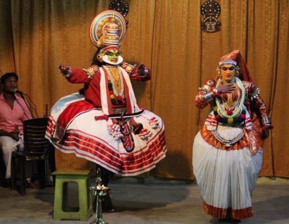 Kathakali dancers—Jayantha and Lalitha