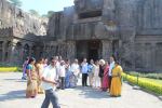 in front of Kailasha Temple, Ellora&nbsp;Caves