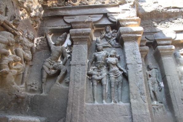 Carvings at Kailasha Temple, Ellora Caves