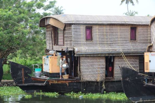 Two-storey houseboat