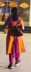 Pink and orange&nbsp;sari