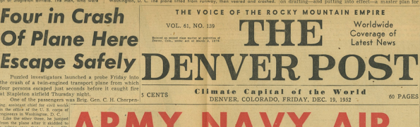 Denver Post 19 Dec 1952