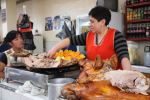 Serving pork, Ecuador