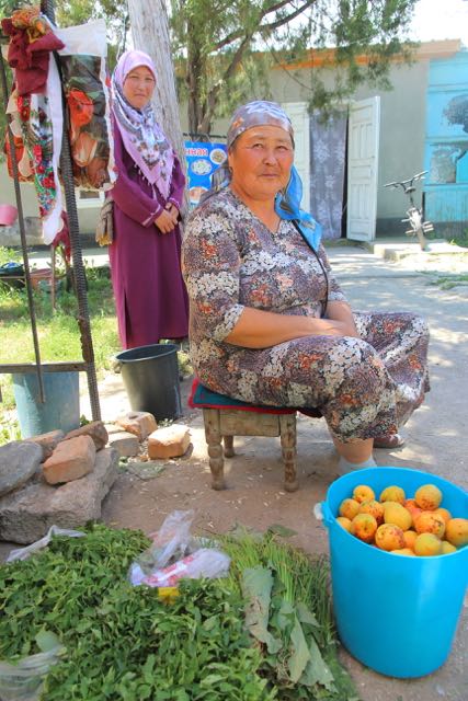 Selling fruit, Mongolia