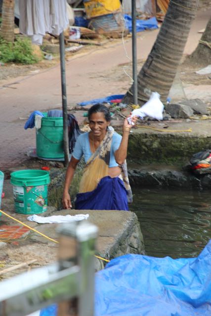 Doing laundry, India