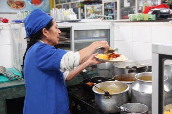 Serving lunch, Kazahkstan