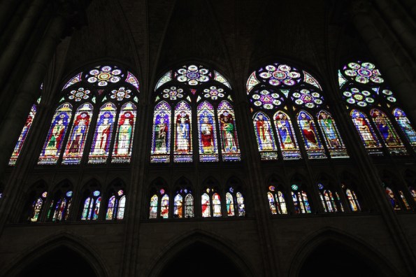 Glazed triforium, Saint-Denis